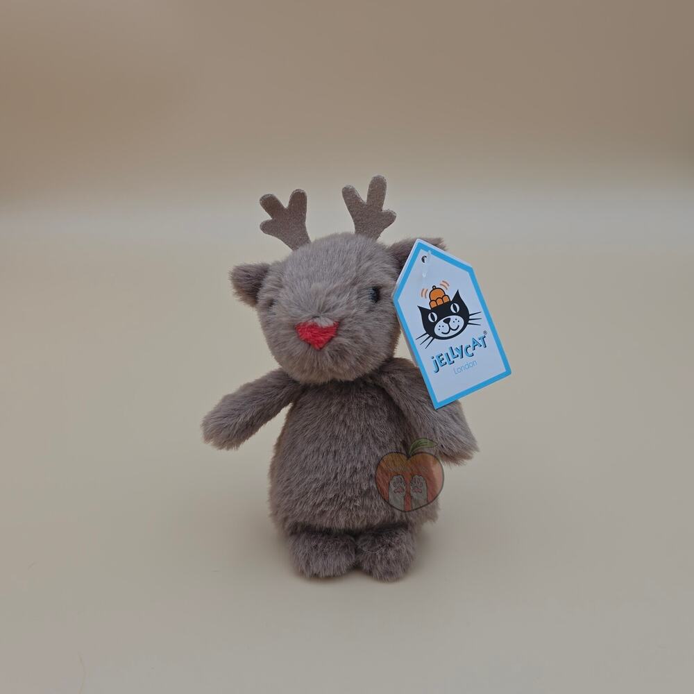 Jellycat Fluffy Reindeer - AUTHENTIC - NEW WITH TAGS
